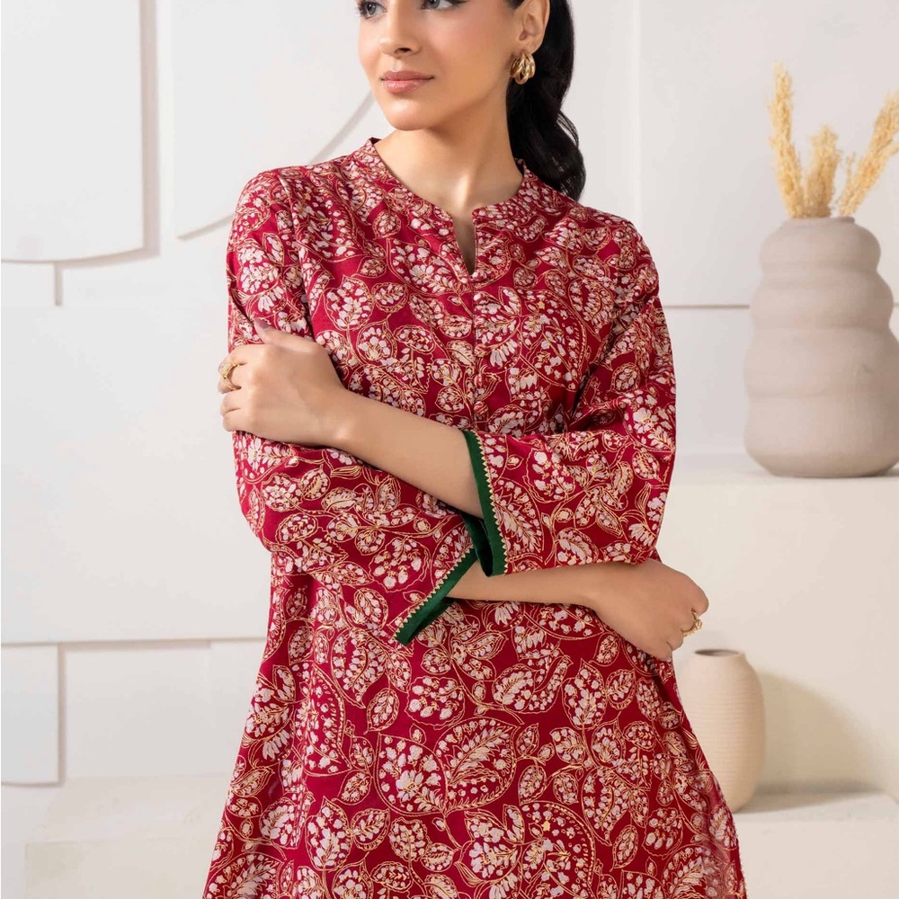 NWT Red and White Printed Kurta M & L